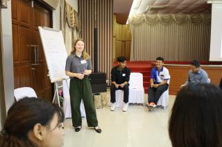 46. กิจกรรมอบรมเชิงปฏิบัติการโครงการภาษาอังกฤษสื่อสารสำหรับครูในศตวรรษที่ 21