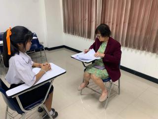 5. บรรยากาศการสอบสัมภาษณ์นักศึกษา หลักสูตรครุศาสตรบัณฑิต รอบ2