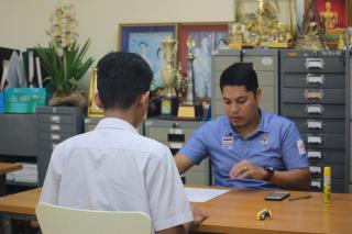 32. บรรยากาศการสอบสัมภาษณ์นักศึกษา หลักสูตรครุศาสตรบัณฑิต รอบ2