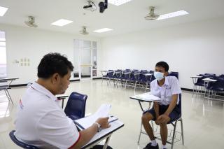 52. บรรยากาศการสอบสัมภาษณ์นักศึกษา หลักสูตรครุศาสตรบัณฑิต รอบ2