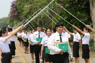 438. พิธีมอบใบประกาศนียบัตร และปัจฉิมนิเทศ นักศึกษาหลักสูตรครุศาสตรบัณฑิต ประจำปีการศึกษา 2566