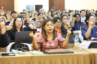 28. กิจกรรมอบรมเชิงปฏิบัติการการออกแบบนวัตกรรมสู่การวิจัยในชั้นเรียน