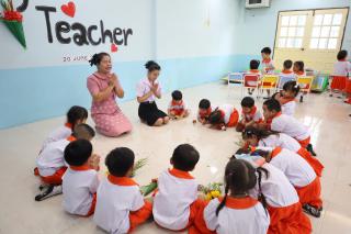 128. พิธีไหว้ครู โรงเรียนอนุบาลราชภัฏกำแพงเพชร