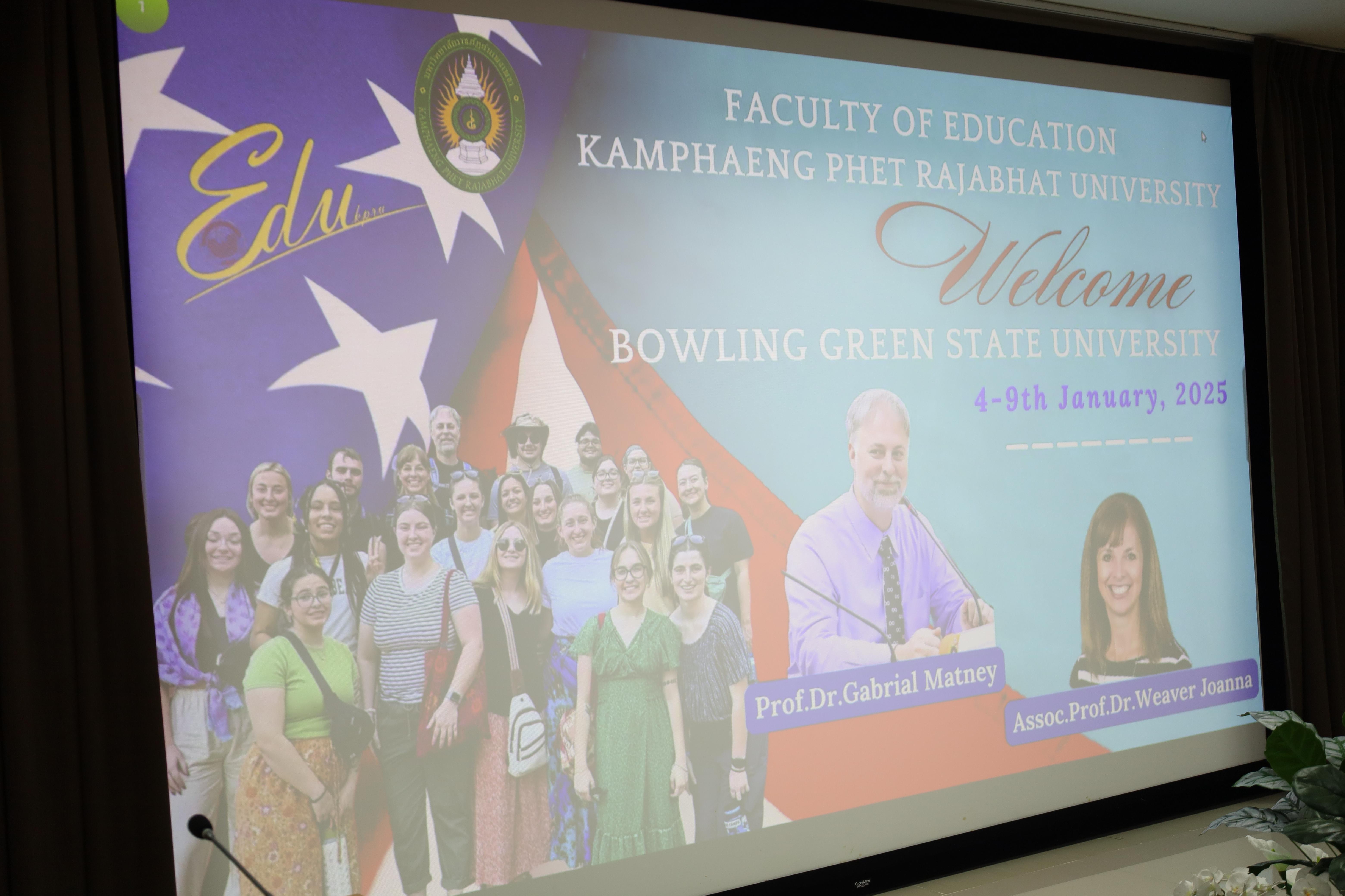 21. ต้อนรับคณะอาจารย์และนักศึกษาจาก Bowling Green State University (BGSU) รัฐ Ohio ประเทศอเมริกา