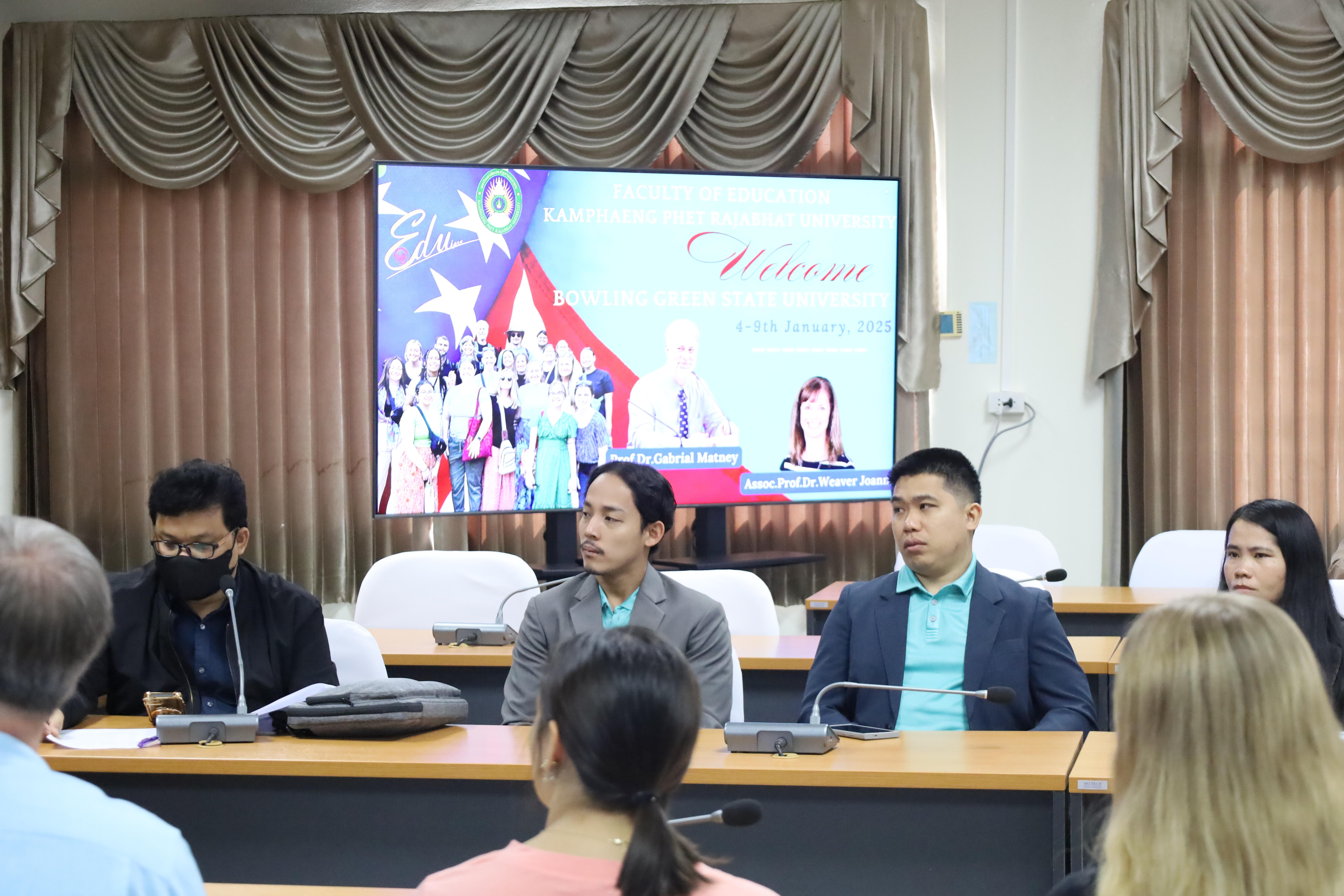 25. ต้อนรับคณะอาจารย์และนักศึกษาจาก Bowling Green State University (BGSU) รัฐ Ohio ประเทศอเมริกา
