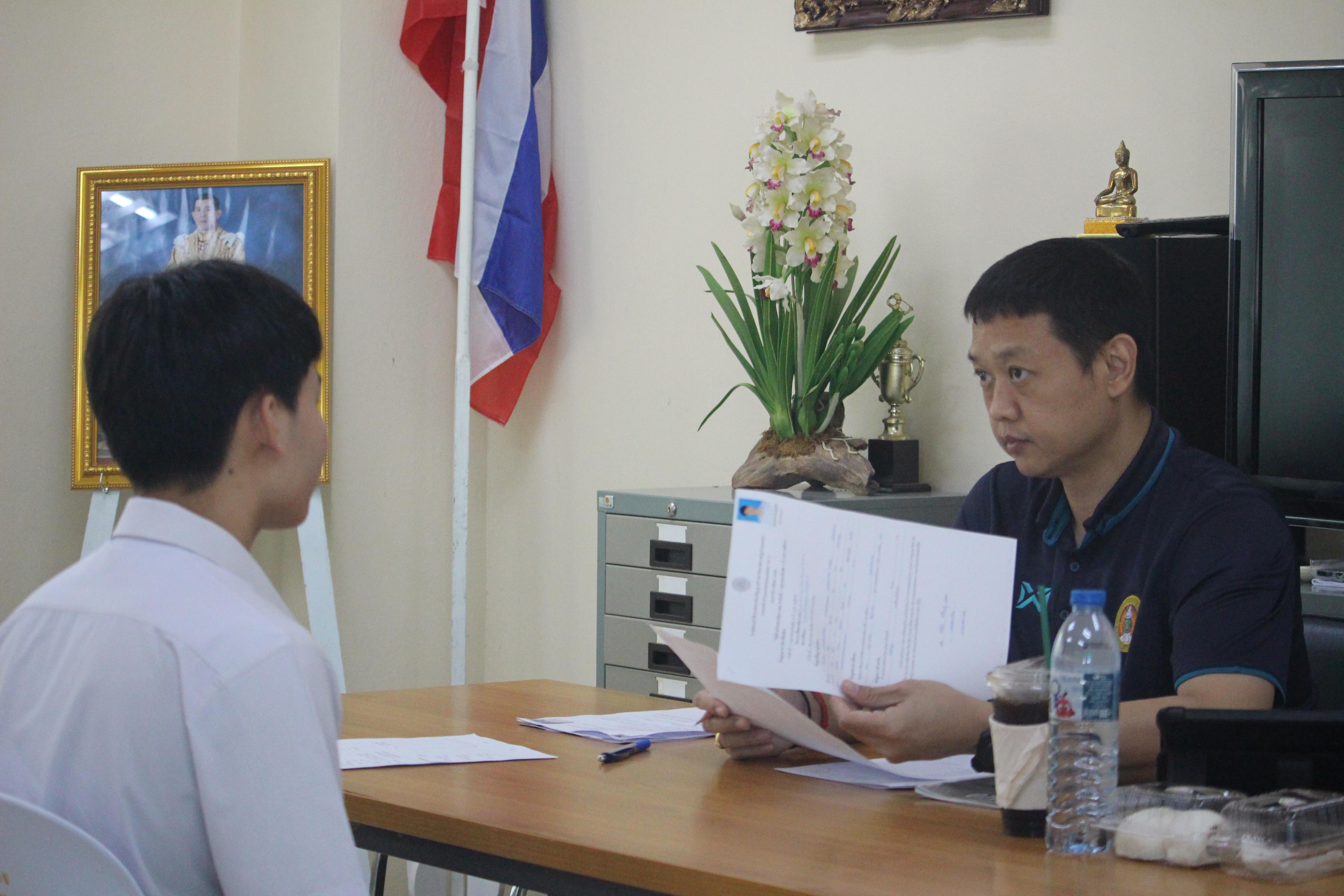 6. บรรยากาศการสอบสัมภาษณ์นักศึกษารอบ 2