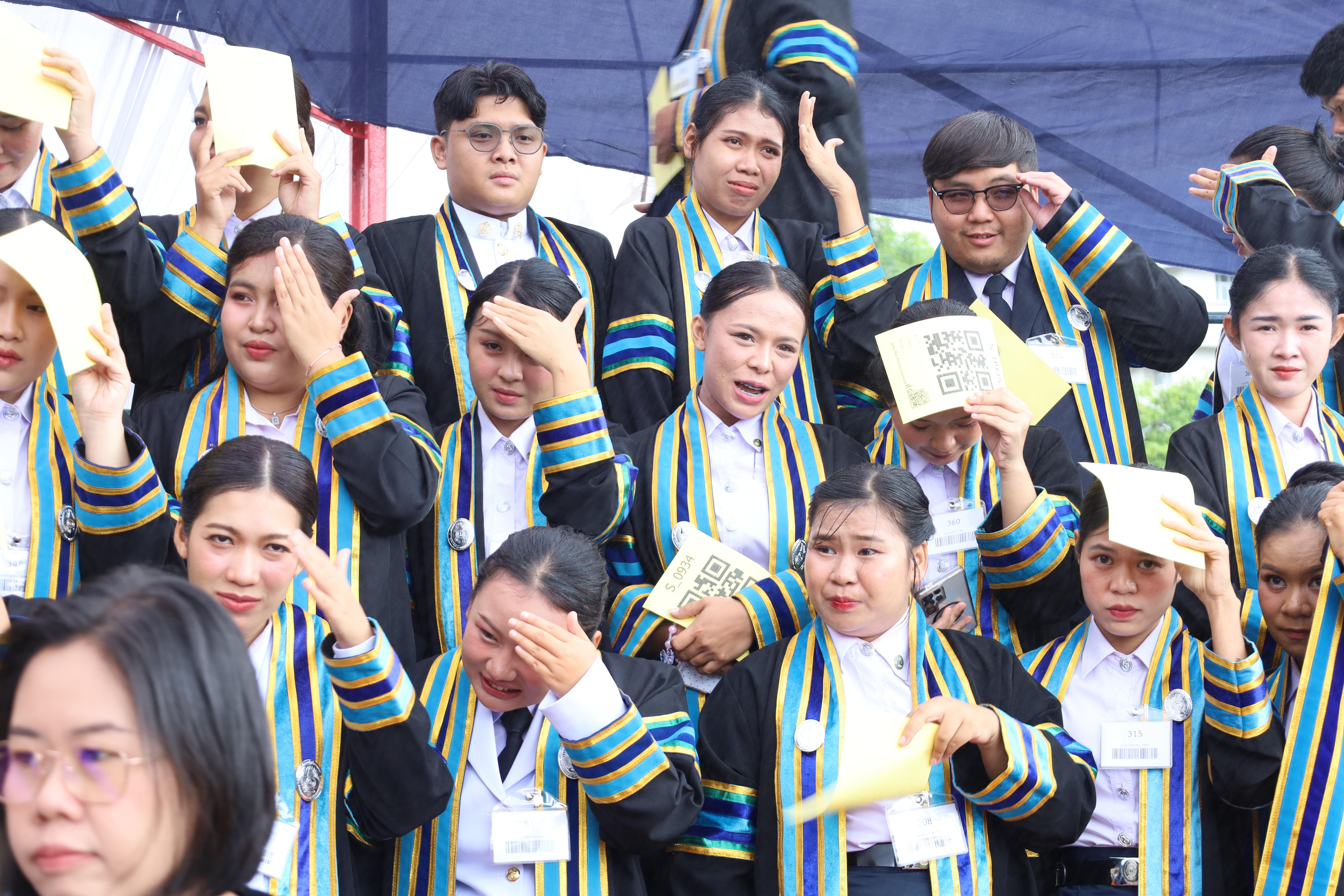 55. บรรยากาศซ้อมใหญ่พิธีพระราชทานปริญญาบัตร ประจำปีพ.ศ.2568