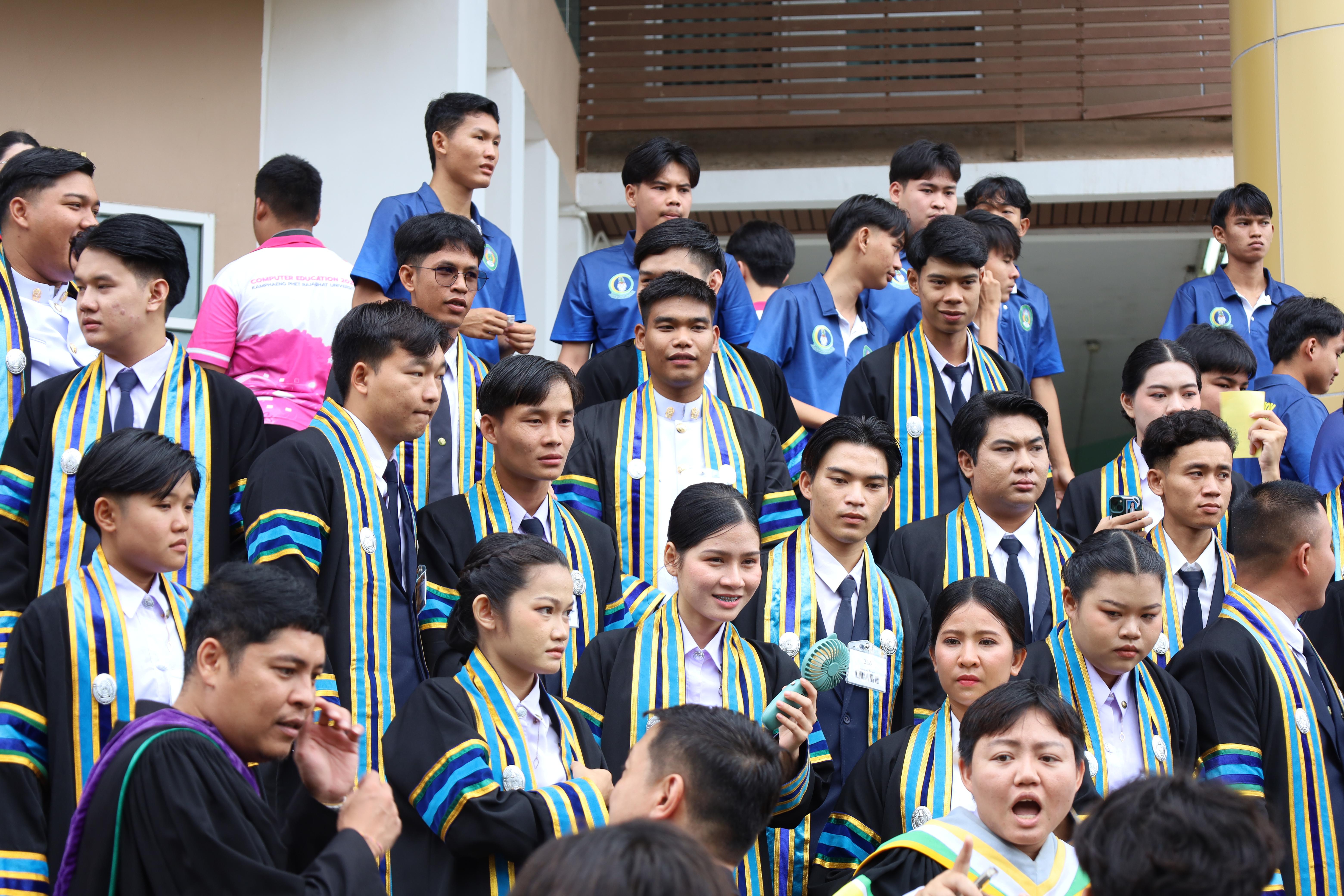 128. บรรยากาศซ้อมใหญ่พิธีพระราชทานปริญญาบัตร ประจำปีพ.ศ.2568