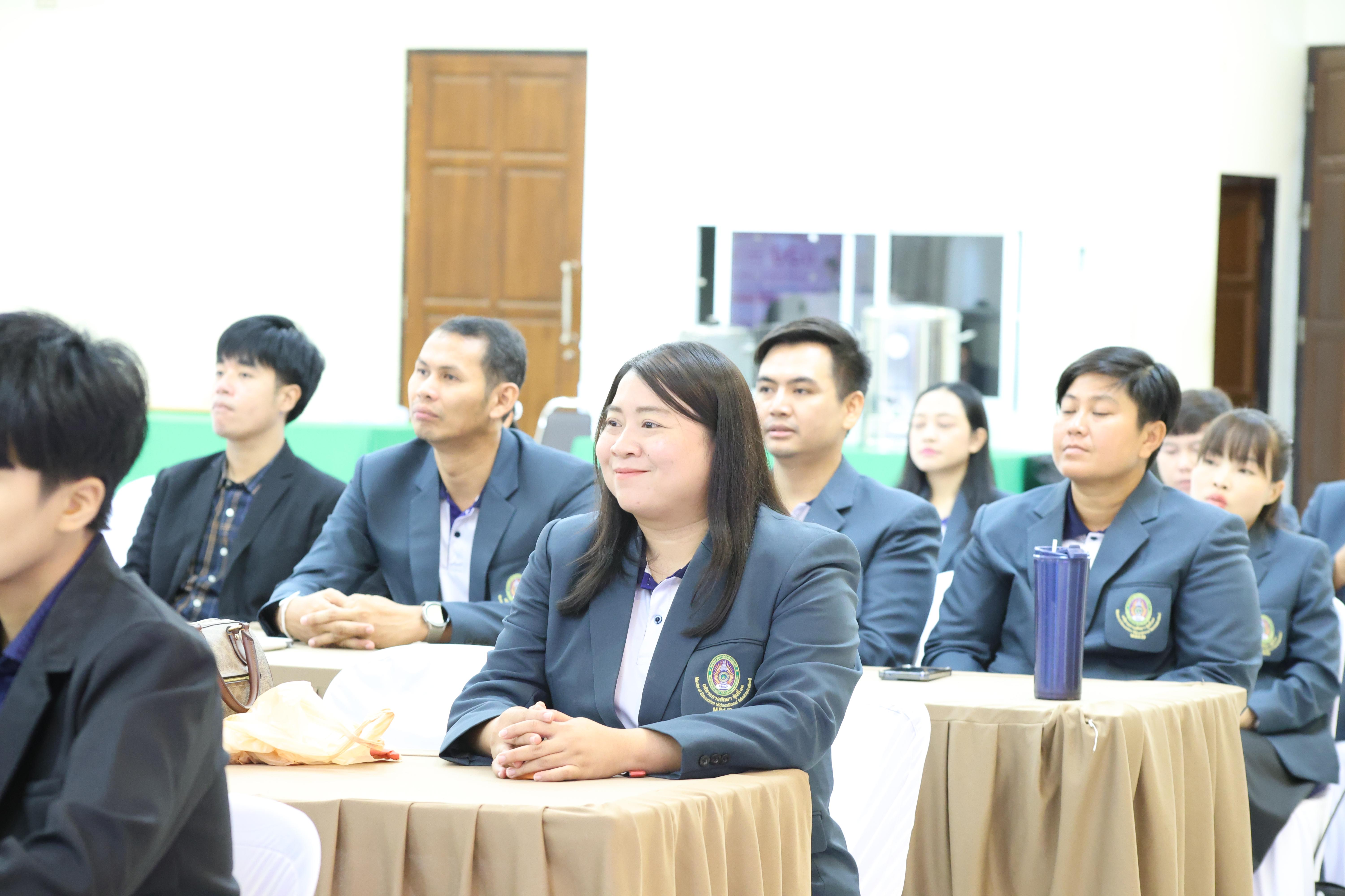 37. กิจกรรมสานสัมพันธ์สู่ขวัญน้อง-พี่ ตามวิถีวัฒนธรรมกัลยาณมิตรของนักศึกษาระดับบัณฑิตศึกษา สาขาวิชาบริหารการศึกษา ประจำปีการศึกษา2569